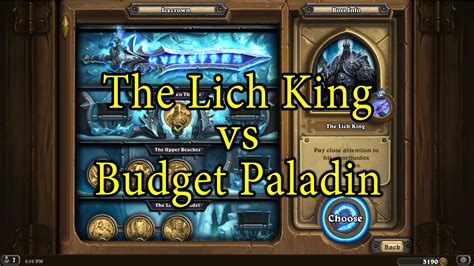 budget paladin lich king deck.